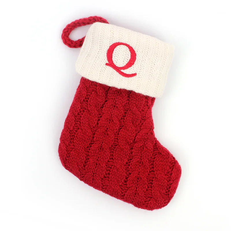 Red Knitted Christmas Socks