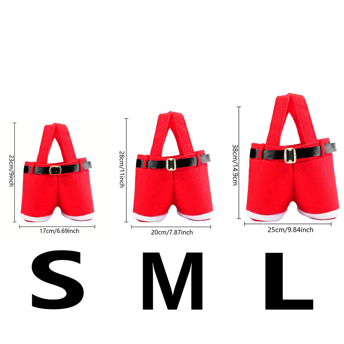 6-Pack Santa Shorts Gift Bags