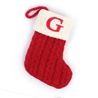 Red Knitted Christmas Socks
