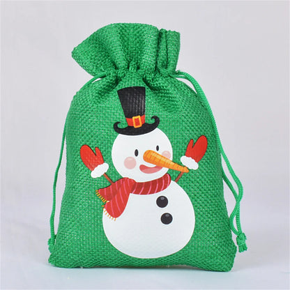 Linen Cotton Christmas Gift Bags