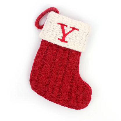 Red Knitted Christmas Socks