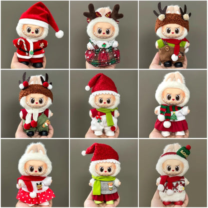 Mini Christmas Plush Doll Clothes Outfit
