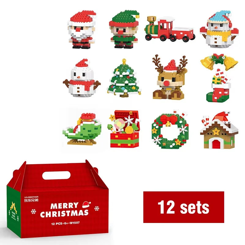 Christmas Micro Building Blocks Set