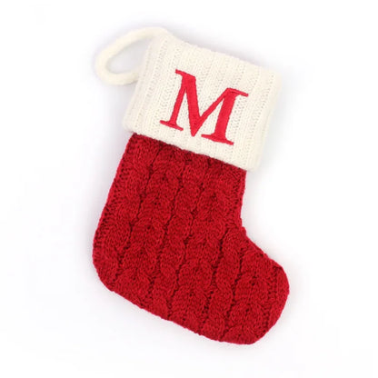 Red Knitted Christmas Socks