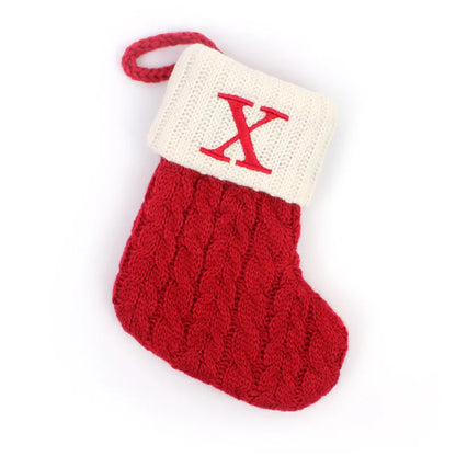 Red Knitted Christmas Socks