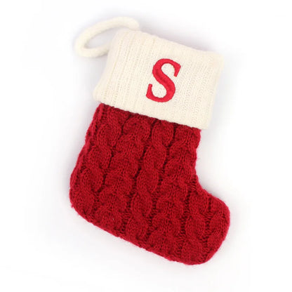 Red Knitted Christmas Socks