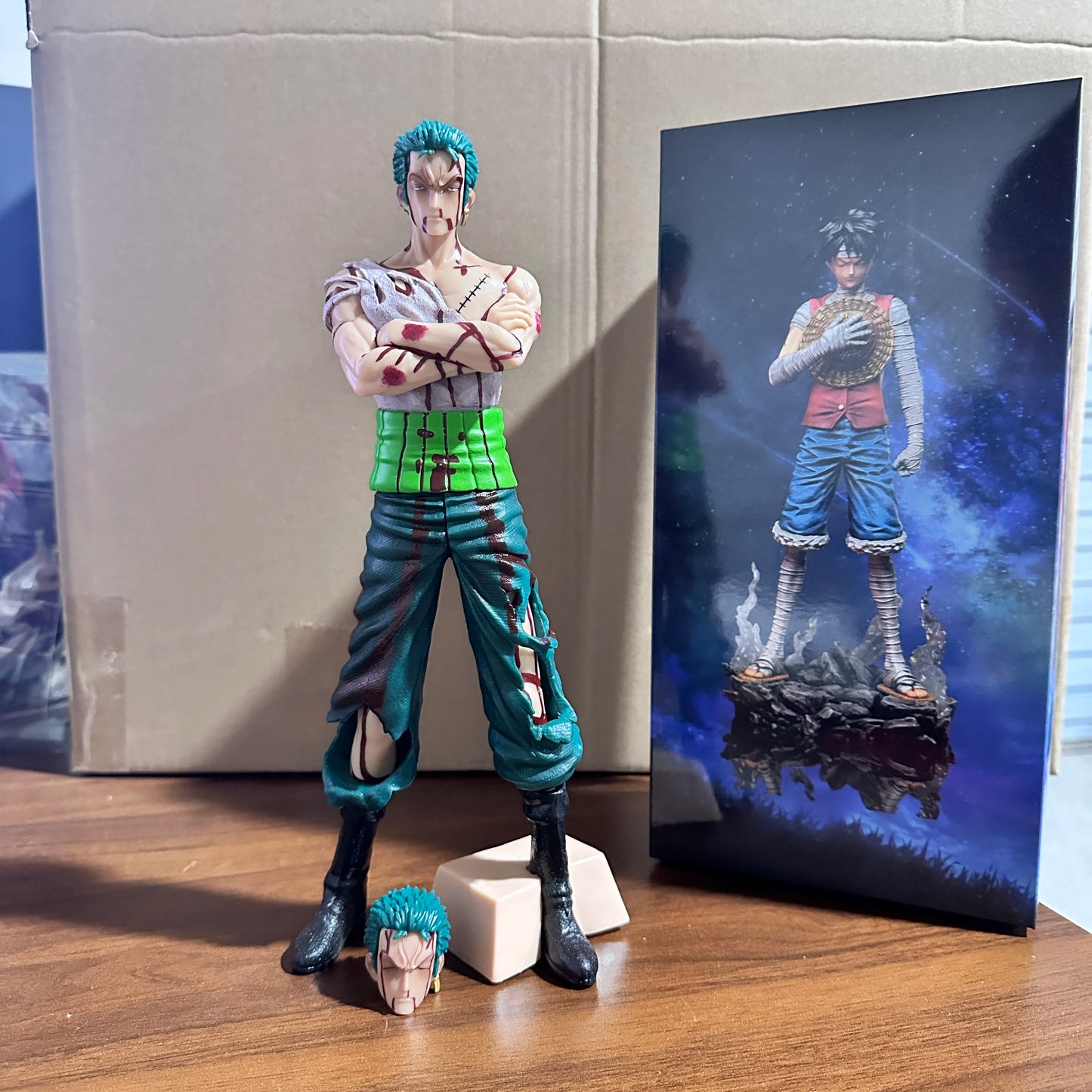 One Piece 30cm Zoro and Sanji PVC Action Figures