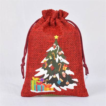 Linen Cotton Christmas Gift Bags