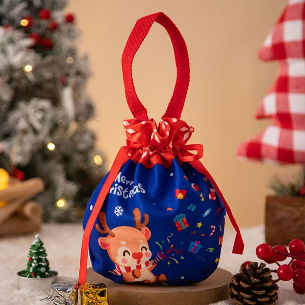 Christmas Drawstring Gift Bags