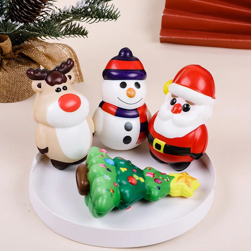 4-Pack Christmas Squishy Toys