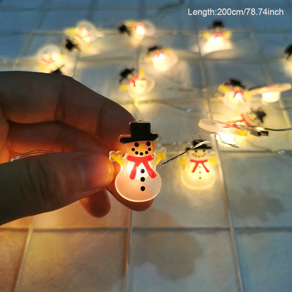Santa Snowman Christmas LED String Lights