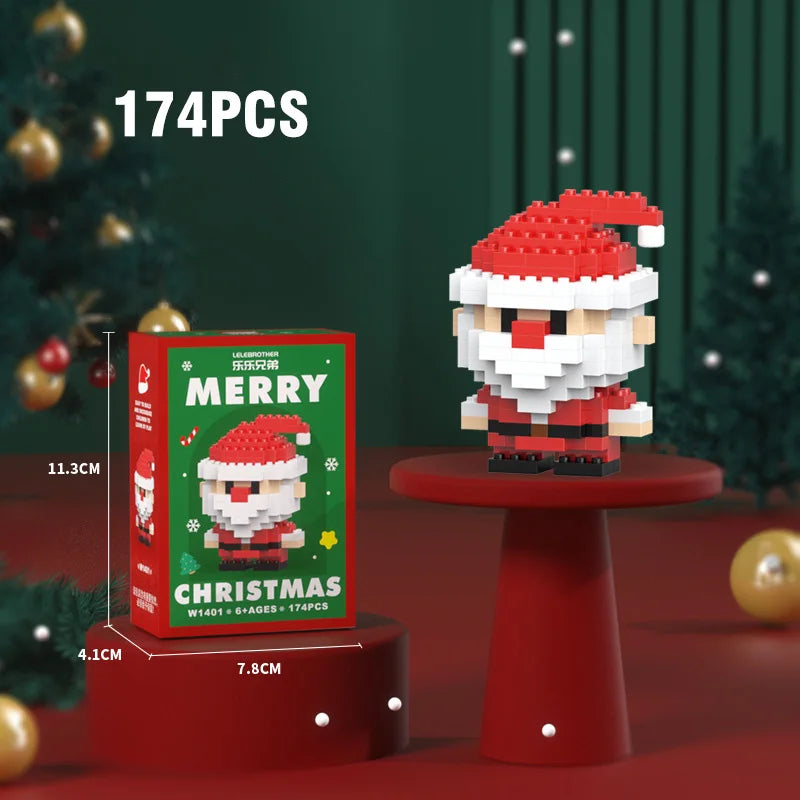 Christmas Micro Building Blocks Set