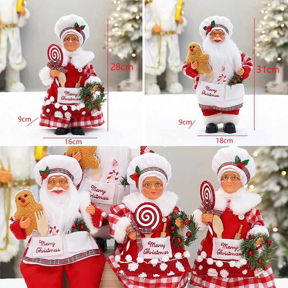 12 Inch Standing Santa Claus Figurine Christmas