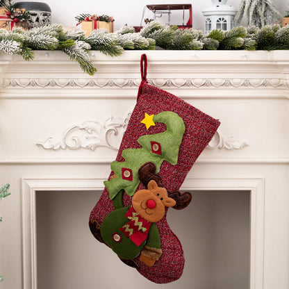 Large 3D Christmas Stocking