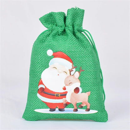 Linen Cotton Christmas Gift Bags