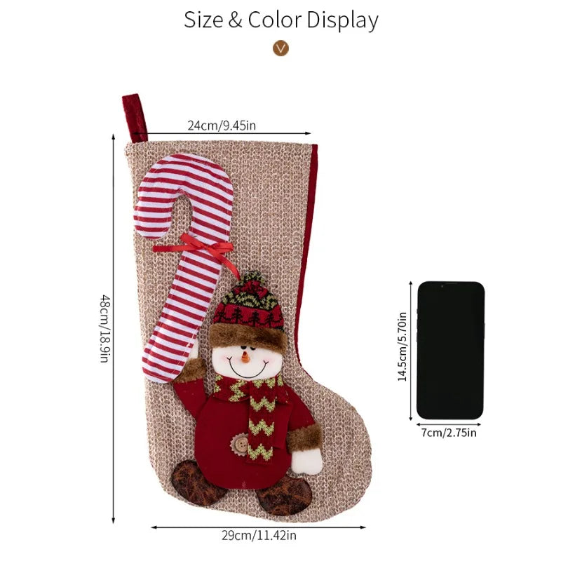 Large 3D Christmas Stocking