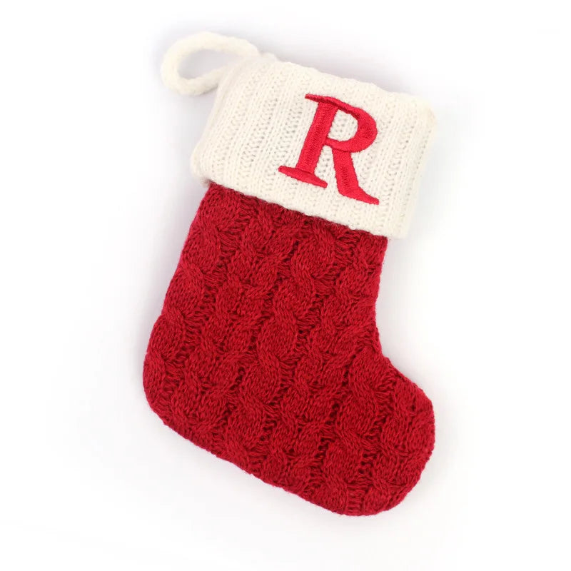 Red Knitted Christmas Socks