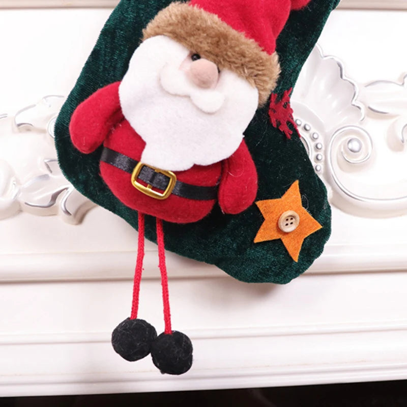 Santa Claus Snowman Christmas Socks