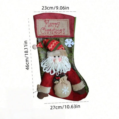 Large Cloth Christmas Stocking Gift Bag