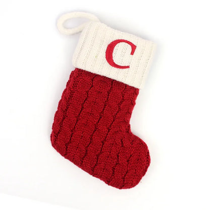 Red Knitted Christmas Socks