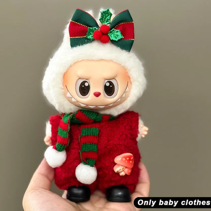 Mini Christmas Plush Doll Clothes Outfit