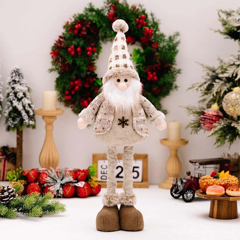 Adjustable Santa Snowman Reindeer Plush Dolls