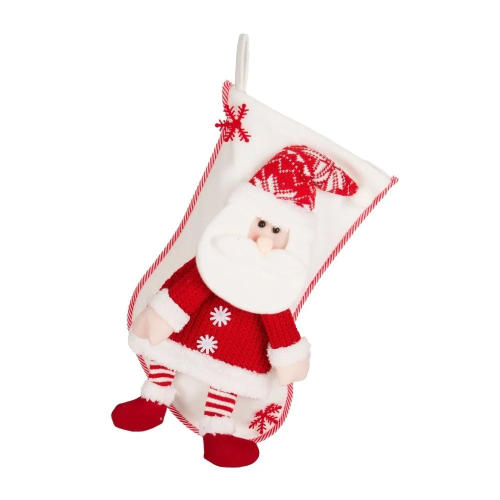 Durable Knitted Santa Claus Christmas Stockings