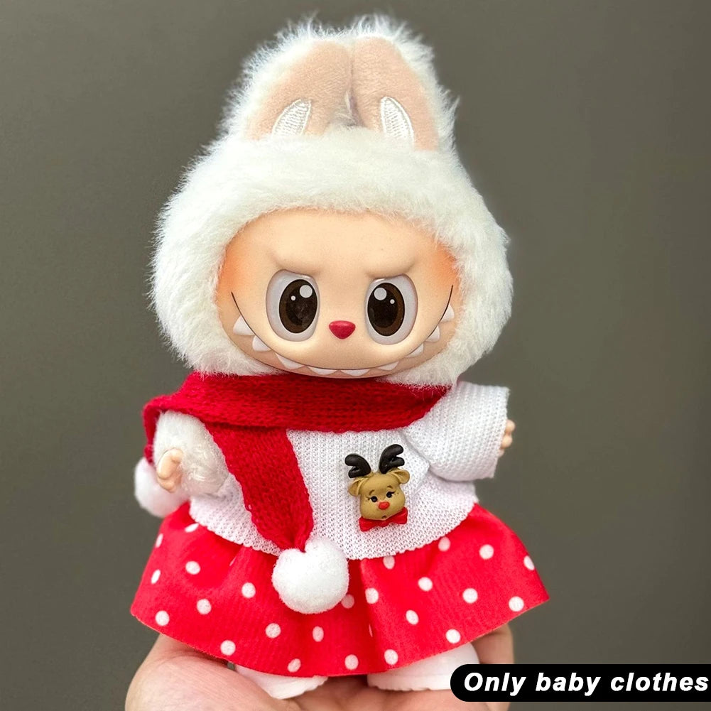 Mini Christmas Plush Doll Clothes Outfit