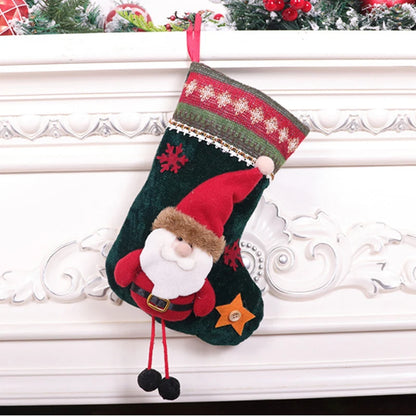 Santa Claus Snowman Christmas Socks