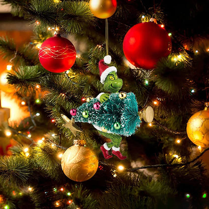 18-Piece Acrylic Green Monster Christmas