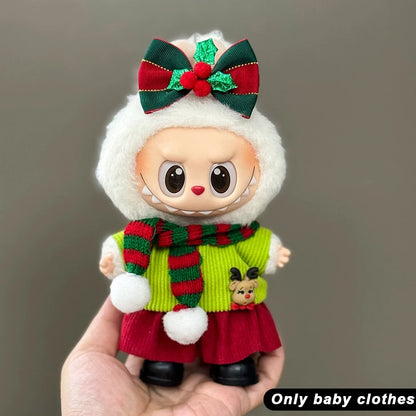 Mini Christmas Plush Doll Clothes Outfit