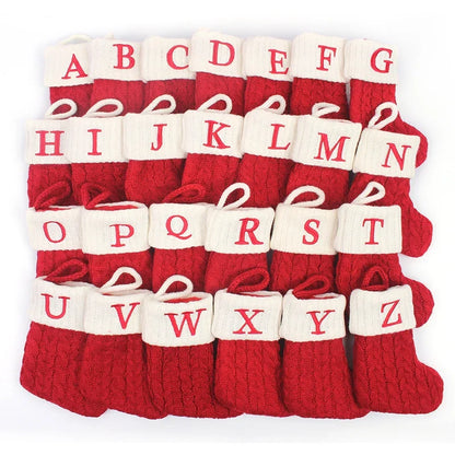 Red Knitted Christmas Socks