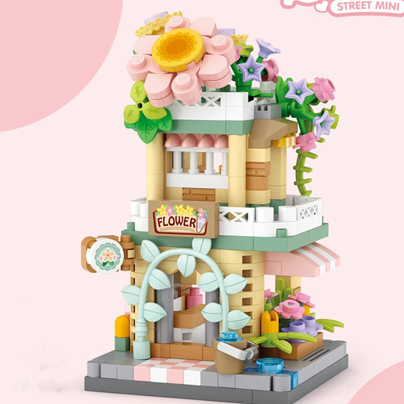 Flower Shop Building Block Set