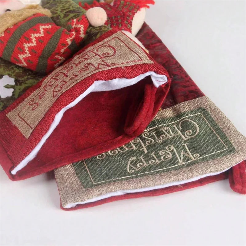 Large Cloth Christmas Stocking Gift Bag