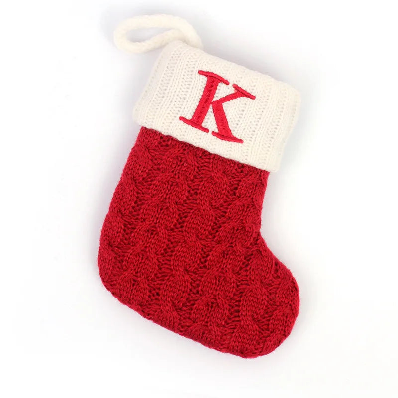 Red Knitted Christmas Socks