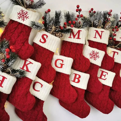 Knitted Christmas Socks