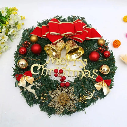 Artificial Green Christmas Wreath Garland Holiday Decoration