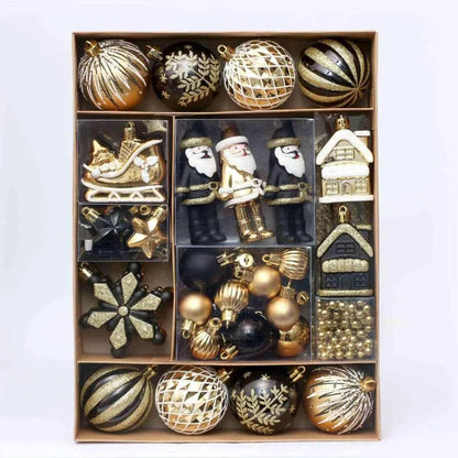 50-Piece Shatterproof Christmas Ball Ornaments Set