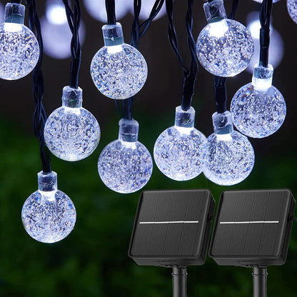 Solar Crystal Globe String Lights