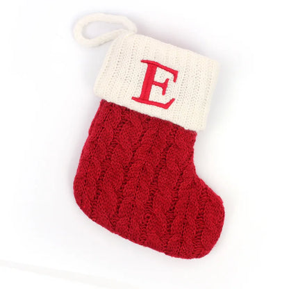 Red Knitted Christmas Socks