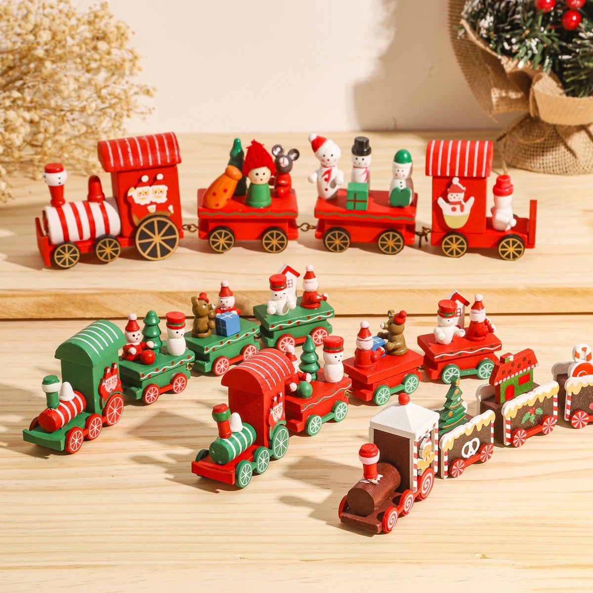 Christmas Train Ornament Decorative Holiday Display