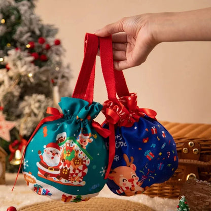 Christmas Drawstring Gift Bags