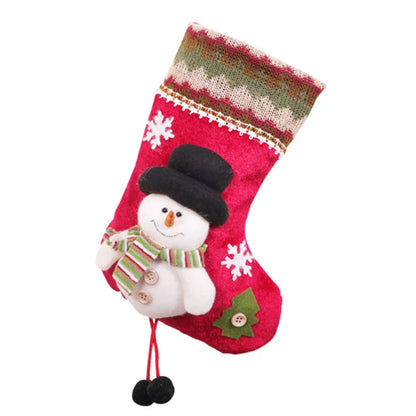 Santa Claus Snowman Christmas Socks
