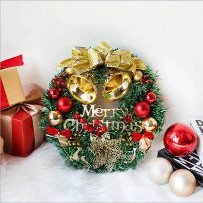 Artificial Green Christmas Wreath Garland Holiday Decoration