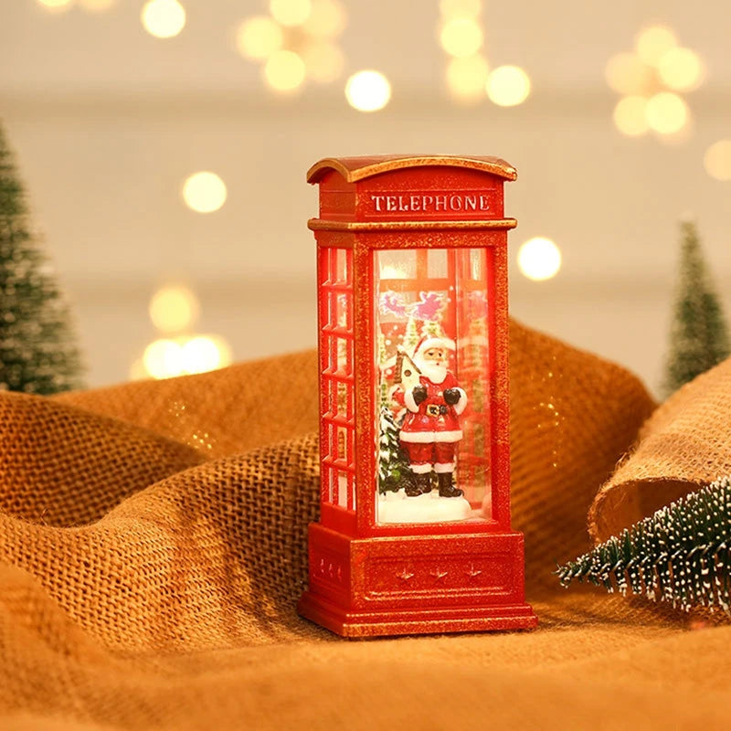 Christmas Phone Booth Light