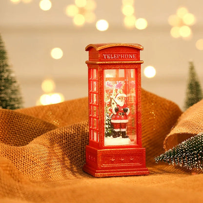 Christmas Phone Booth Light