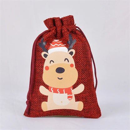 Linen Cotton Christmas Gift Bags