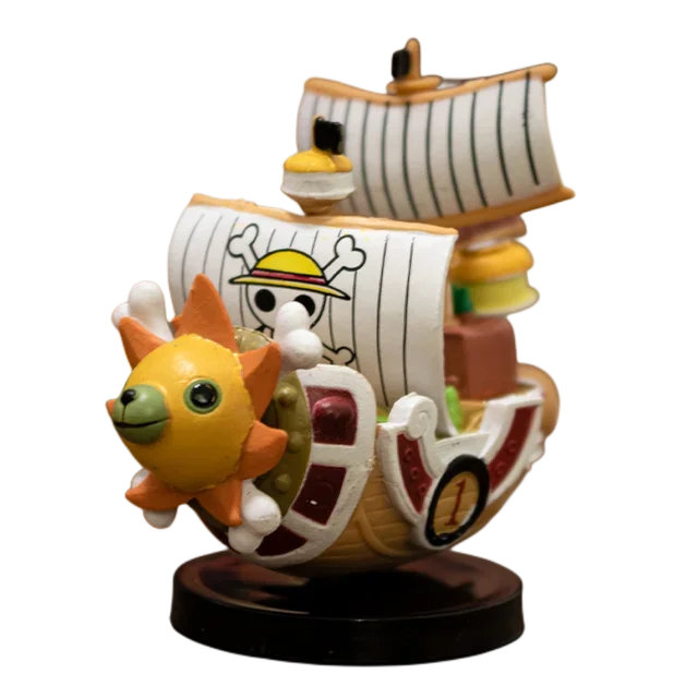 One Piece Thousand Sunny and Going Merry Mini Ship Figures