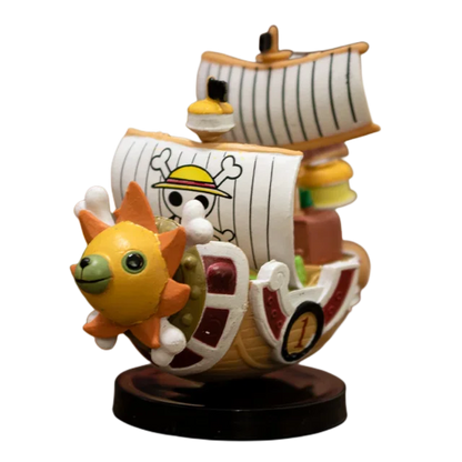 One Piece Thousand Sunny and Going Merry Mini Ship Figures