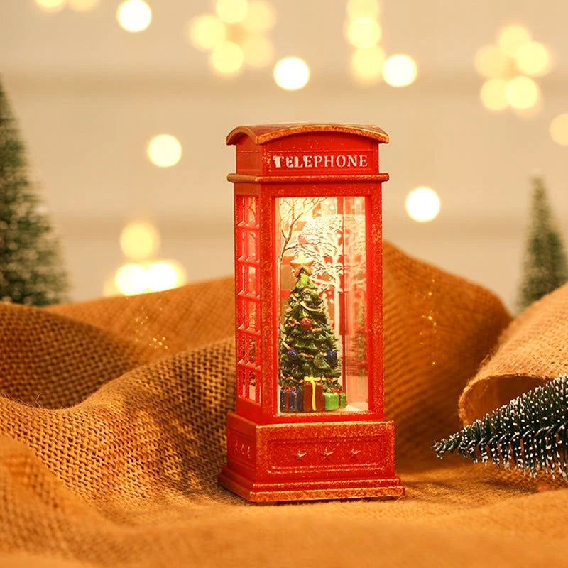 Christmas Phone Booth Light